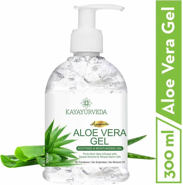 KAYAYURVEDA Pure Aloe Vera Gel - Ideal for Skin Care, Face, Acne Scars, Hair Treatment
