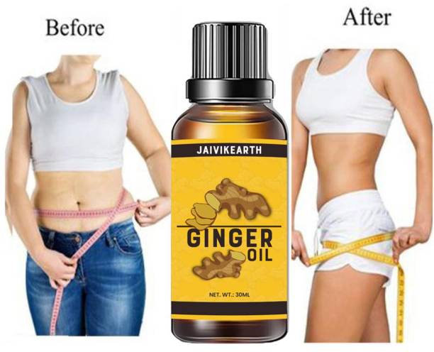 JaivikEarth Tummy drainage Ginger Massage Oil For Belly Fat Drainage Reduce Fat Fitness Oil