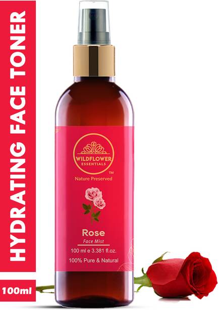 Wildflower essentials 100% Pure Rose Water Hydrating, Cleansing Face Toner For All Skin Types