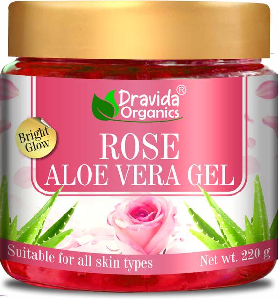 Dravida Organics 100% Pure Rose Aloe Vera Gel