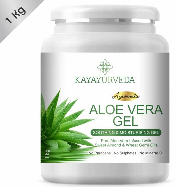 KAYAYURVEDA 100% Pure Natural Aloe Vera Gel - Ideal for Skin, Face, Acne Scars, Hair Care