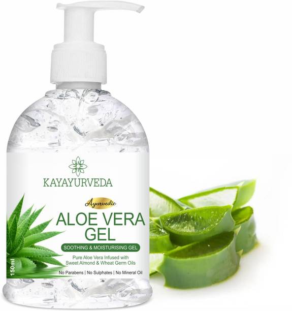 KAYAYURVEDA Pure Aloe Vera Skin Gel for Face & Hair | Hydrating, Moisturizing, Soothing Skin