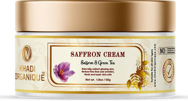 Organique Saffron Fairness Cream For Skin Tone, Rejuvenate Skin, Radiant Glow & Dark Spots