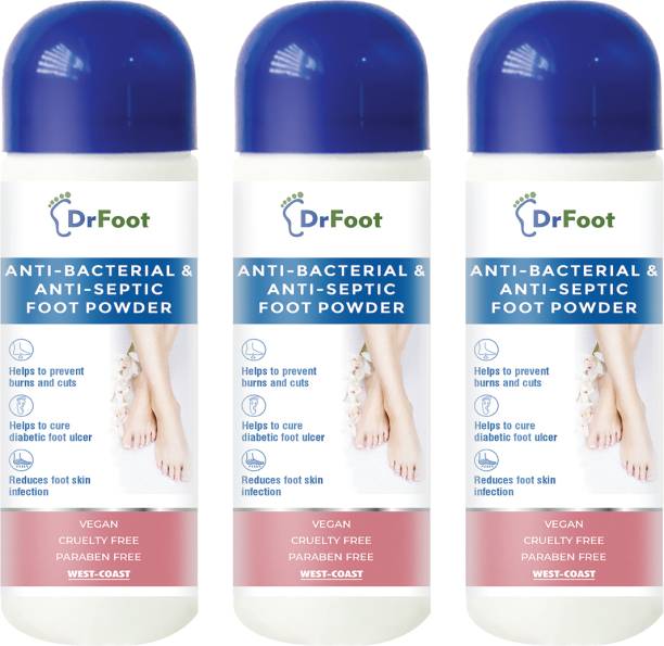 Dr Foot Antibacterial & Antiseptic Foot Powder – 100gm (Pack of 3)