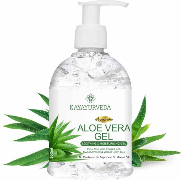 KAYAYURVEDA Pure Aloe Vera Gel for Skin Acne, Scars, Dark spots Face & Hair Care