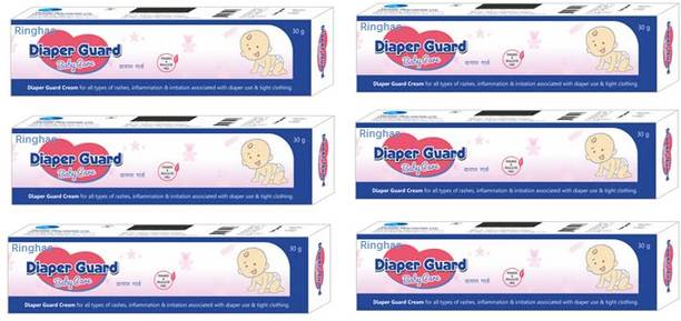 RINGHAS BABY DIAPER RASH CREAM FOR KIDS BOYS AND GIRL PACK OF 6