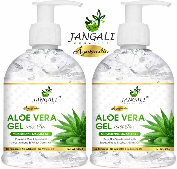 Pure Jangali Organics Aloe Vera Gel with 100% Pure Aloe From Freshly Cut Aloe Plant ,Not Powder .