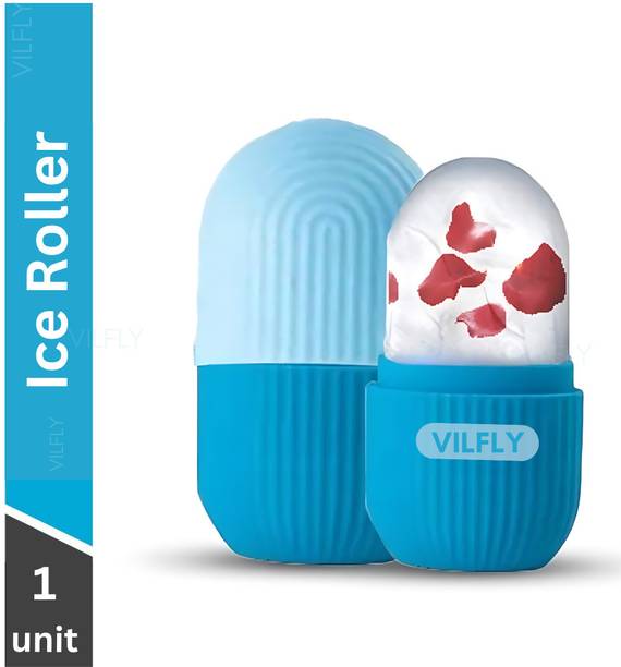 VILFLY Ice Roller Reusable Silicone Facial Ice Roller For Glowing & Tighten Skin