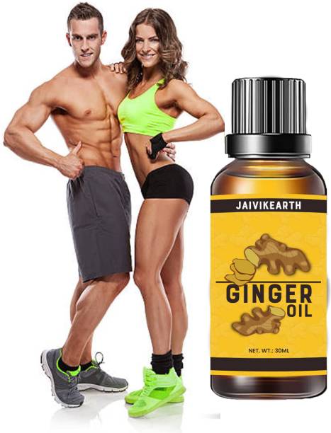 JaivikEarth Fat Burning Lymphatic Drainage Ginger Belly Drainage Ginger Massage Slim Oil