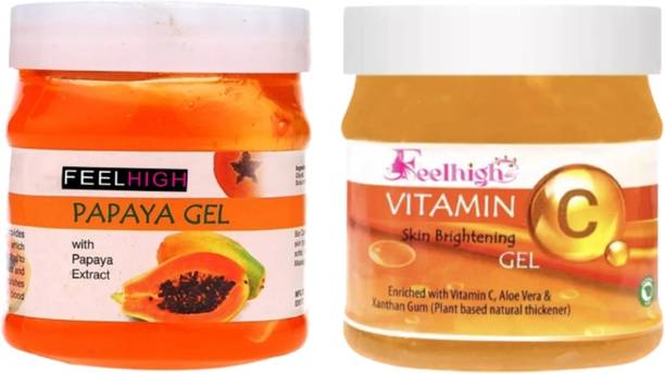 feelhigh Papaya Gel & Vitaminc Gel- 500gm-face & body gel- skin care products