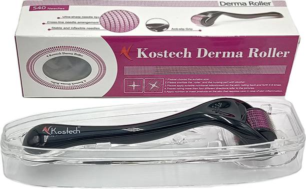 कोस्टेक KDR 0.5mm with 540 Titanium Derma Roller For Anti-aging, Anti-wrinkle, Acne Scar Removal