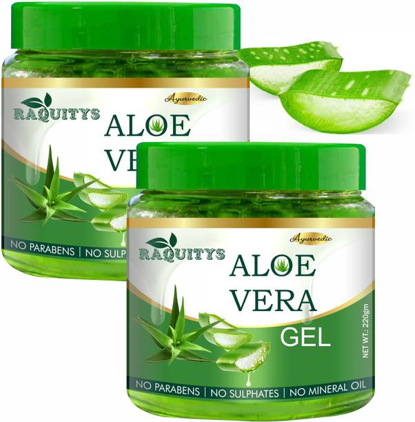 रेक्विटीज़ 99% Pure Aloe Vera Gel - Ultimate for Skin and Hair 440g