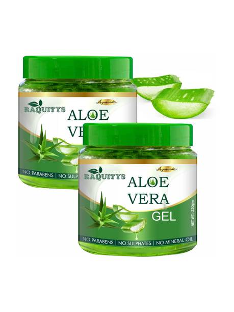 RAQUITYS 99% Pure Aloe Vera Gel - Ultimate for Skin and Hair 440g