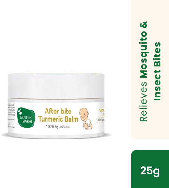 Mother Sparsh After Bite Turmeric Balm for Rashes and Mosquito Bites, 100% Ayurvedic, Gentle Skin Roll-on Formula