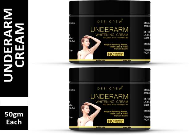 Desi Crew Advanced Plus Underarm Whitening Cream For Remove Black Spots & Warts