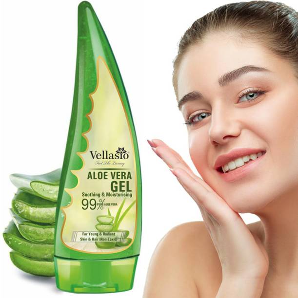 vellasio 100% Pure Aloe Vera Gel for glowing Face, Skin & Hair