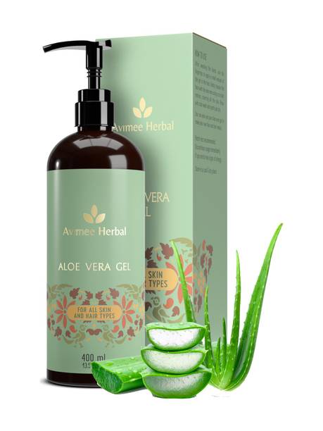 Avimee Herbal Aloe Vera Gel, 99% Pure, For Intense Moisturisation & Acne Free Skin