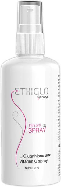 ETHIGLO Oral Spray with Glutathione, Vitamin C for Dark Spots & Blemishes