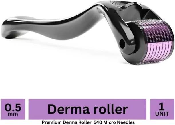 gmet Derma roller 0.5mm for hair & beard growth| 0.5 mm Titanium 540 micro needles