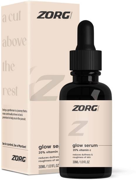 Zorg Organics Vitamin C Serum for Face with Hyaluronic Acid - Anti Aging, Dark Circles, Sun Protection, Skin Brightening