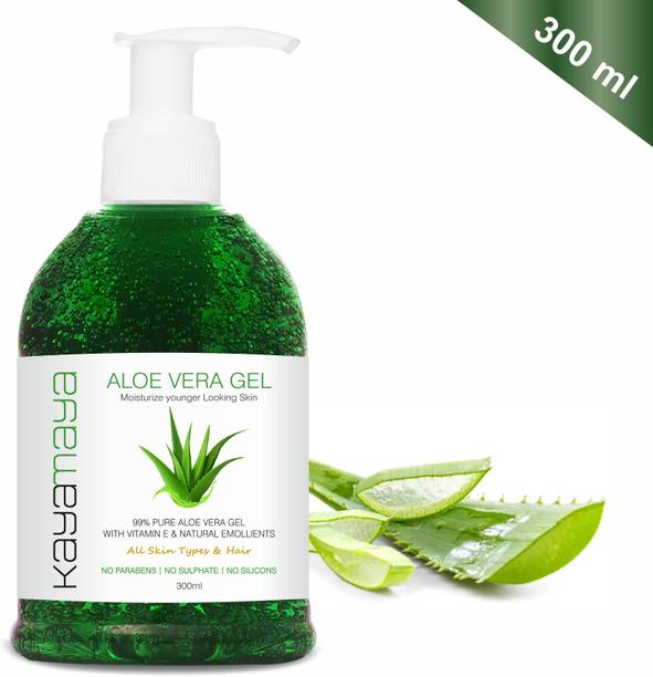 Kayamaya 99% Pure Aloe Vera Gel - Ultimate for Skin and Hair - No Parabens, Silicones