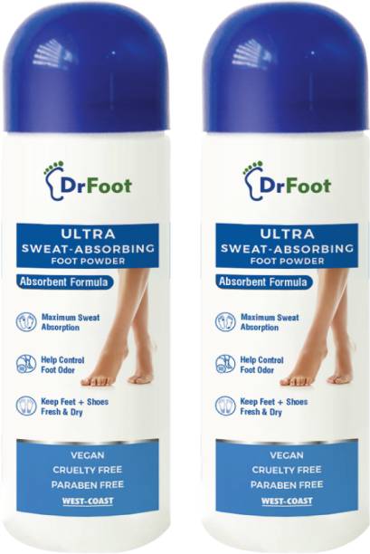 Dr Foot Ultra Sweat Absorbing Foot Powder – 100gm(Pack of 2)