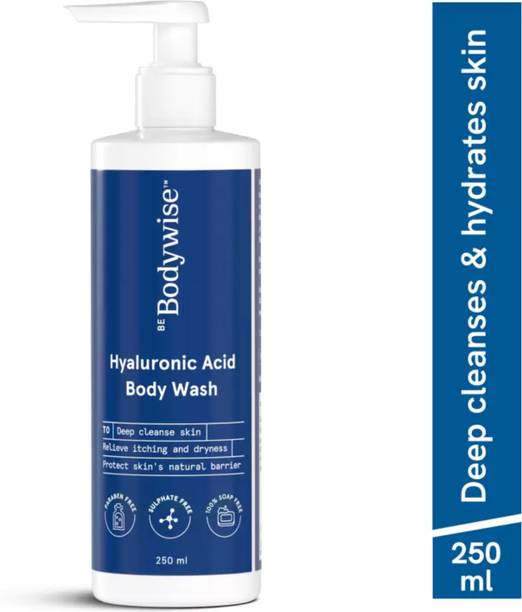 बी बॉडीवाइज़ Hyaluronic Acid Body Wash with Aloe Vera | Deep Cleanses Skin & Hydrates Skin