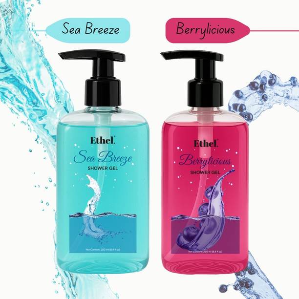 Ethel Sea Breeze And Berrylicious Body Wash for Deep Cleansing,Softer & Smoother Skin
