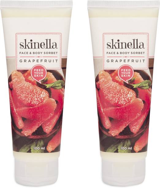 SKINELLA Face & Body Sorbet - 100 ML Each Grapefruit Pack of 2