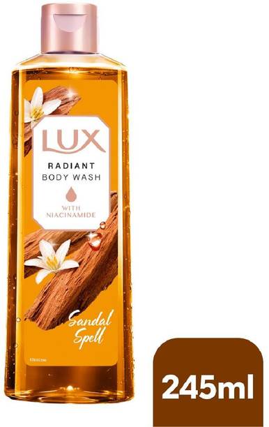 LUX Sandal Spell Bodywash with Niacinamide for Radiant & Bouncy Skin Feel 245 ml