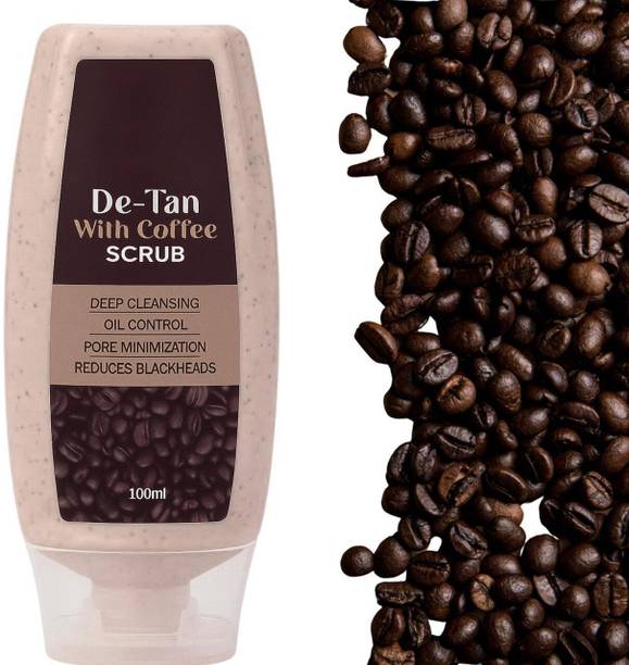 puchri ka lota DE-TAN WITH COFFEE SCRUB DEEP CLEANING OIL CONTROL REDUCES BLACKHEADS