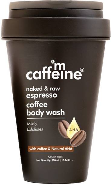 mCaffeine Espresso De Tan Body Wash for Men & Women with AHA, for glowing skin