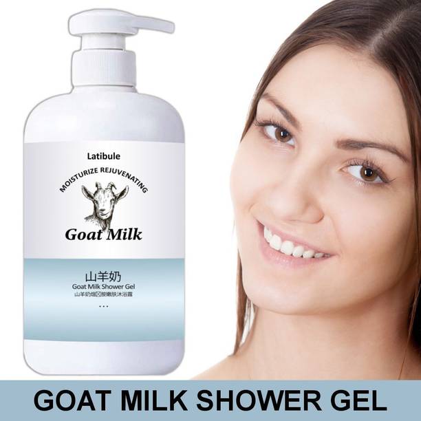Latibule Goat Milk Moisturizing Shower Gel Body Wash for Rejuvenating Glow