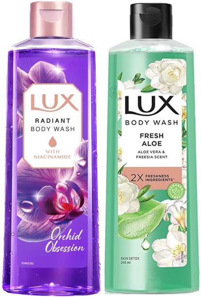 LUX Magical Orchid Body Wash & Fresh Aloe Body wash (Pack of 2)
