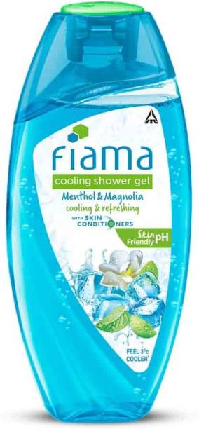 FIAMA Cooling Menthol & Magnolia Body Wash Shower Gel, with Skin Conditioners