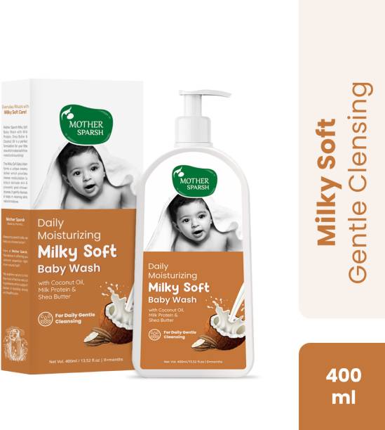 Mother Sparsh Milky Soft Baby Wash with Milk Protein & Coconut Oil