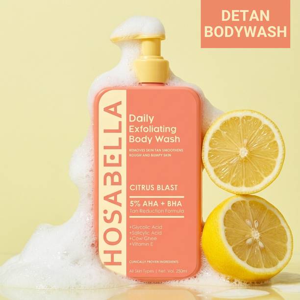hosabella citrus blast body wash salicylic acid 5 aha bha detan formula