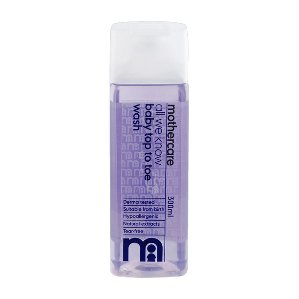 Mothercare All We Know Baby Top To Toe Wash | Gentle Cleanser with Tear-Free Formula
