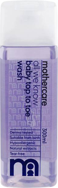 Mothercare All We Know Baby Top To Toe Wash | Gentle Cleanser with Tear-Free Formula