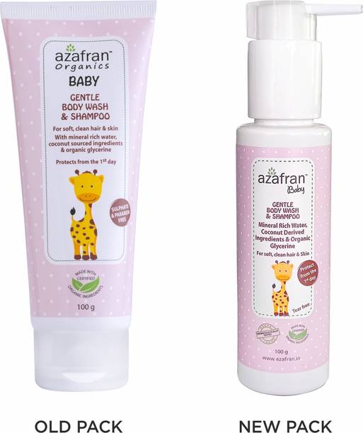 Azafran Organic Baby Gentle Body wash and Shampoo