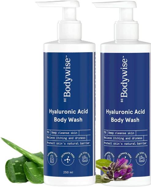 Be Bodywise Hyaluronic Acid Body Wash with Aloe Vera | Deep Cleanses Skin & Hydrates Skin