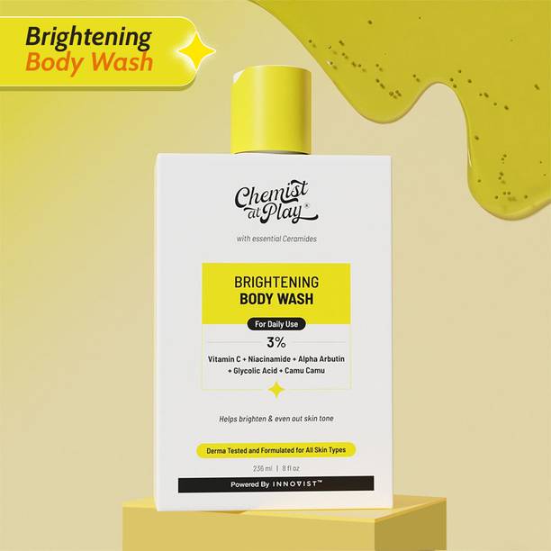 Chemist at Play Brightening Body Wash - 3% Vitamin C + Niacinamide| Shower Gel for Women & Men