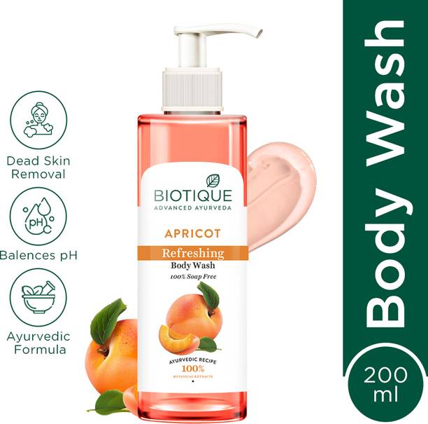 BIOTIQUE APRICOT Refreshing Body Wash.