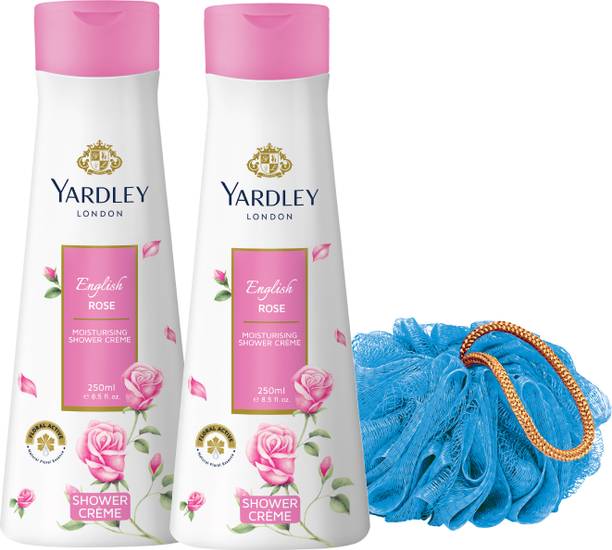 Yardley London English Rose Body wash, Shower GelWith Shower Cap