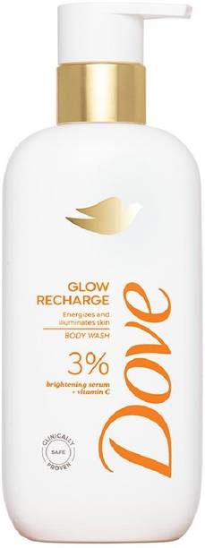DOVE 3% Brightening Serum + Vitamin C Glow Recharge Serum Body Wash 300 ml