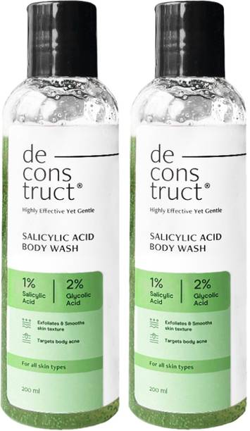 deconstruct 1% Salicylic Acid Body Wash With 2% Glycolic Acid Body Wash for Body Acne