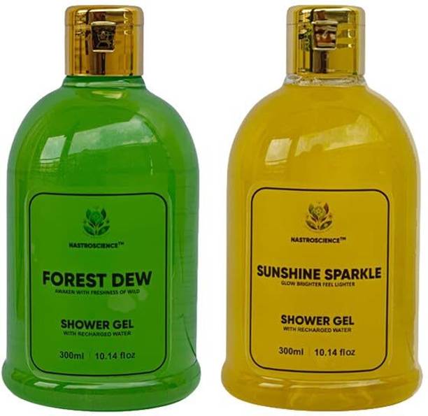 Nastroscience Forest Dew & Sunshine Sparkle Skin Care Shower Gel with Recharged Water