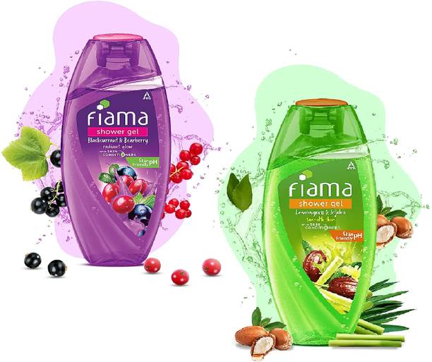 FIAMA Blackcurrent & Bearberry, Lemongrass & Jojoba Shower gel