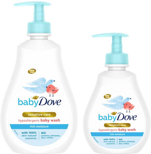 baby Dove Rich Moisture Hair to Toe Baby Wash , No Tears Body Wash for Baby's Soft Skin