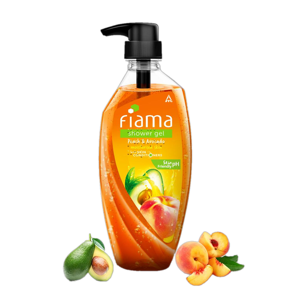 FIAMA Peach & Avocado Body Wash Shower Gel, Moisturized Skin & Radiant Glow